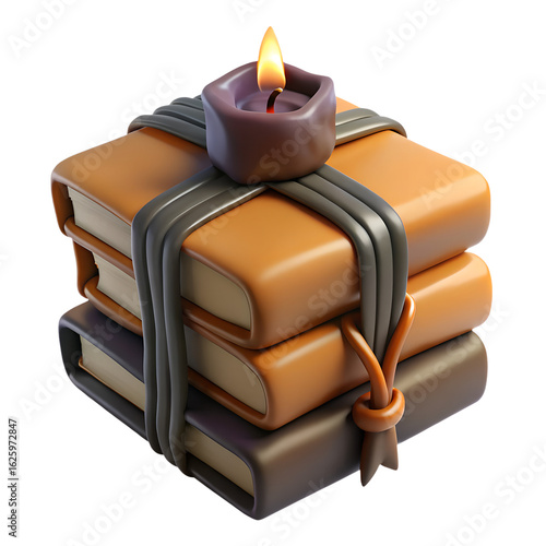 books  with candle