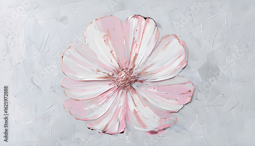 pink flower on grunge background