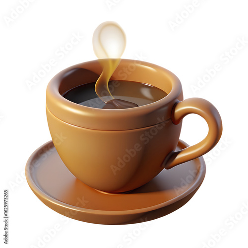 Hot cup of coffee