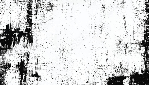 Abstract black and white grunge texture with scratched surface. Grunge distressed texture. Monochrome grunge texture.