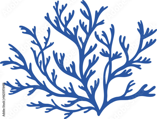 Coral branches extending upwards create a vibrant underwater scene, showcasing the stunning beauty and vital importance of marine ecosystems and their diverse life forms