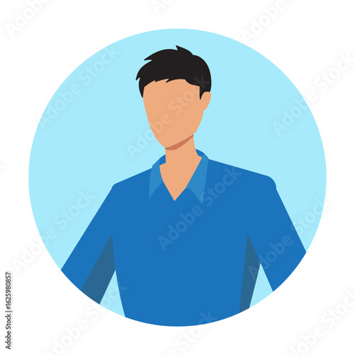 Flat Design Male Character Avatar