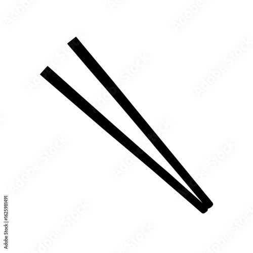 chopsticks isolated on white background