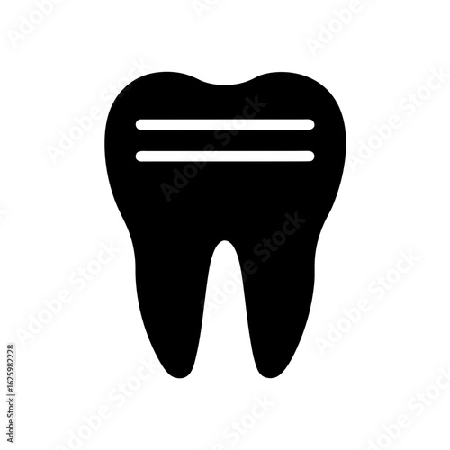vector illustration of tooth icon