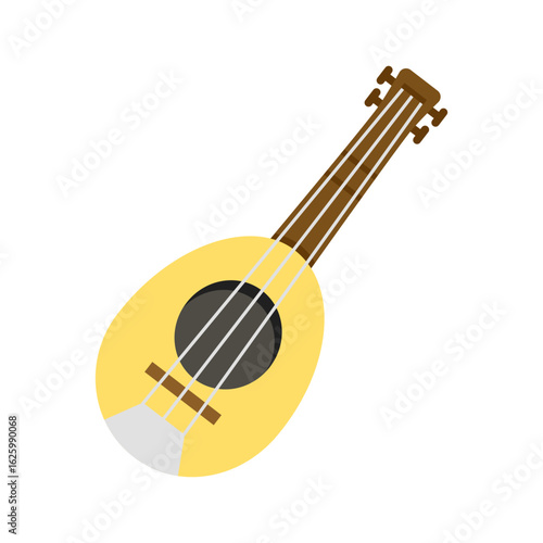 Mandolin icon on white background.