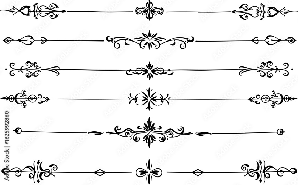 Fototapeta premium mandala, floral, flower, pattern, decorative, vector, symmetrical, black and white, ornament, Bundle
