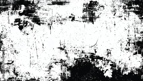 Fényképezés Abstract grunge black and white distressed texture background