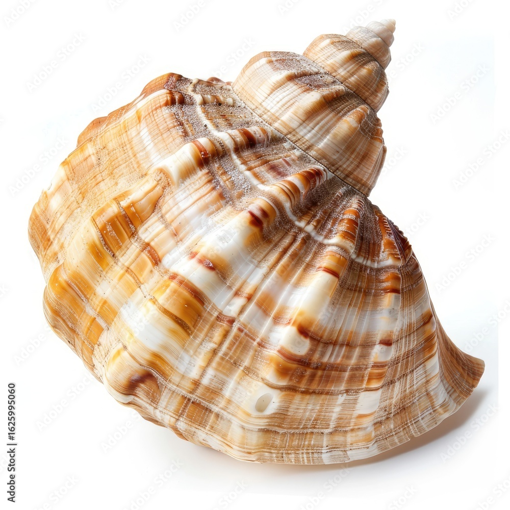 Obraz premium Spiral seashell, intricate patterns