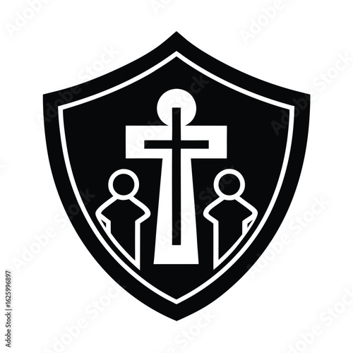 Cruz Bautismo con Escudo Familiar