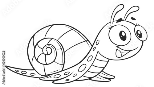 Cute cartoon animal, cute zoo pictures, coloring book pages for kids. Isolated line art on a white background