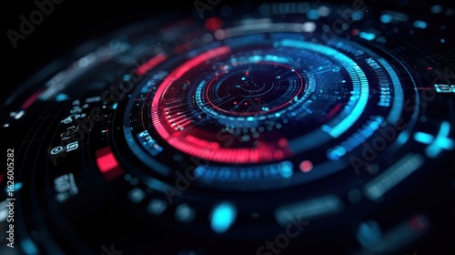 Wallpaper Mural Futuristic digital interface design Torontodigital.ca