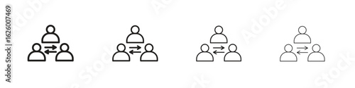 Mediator icon outline vector pack. Best for web, mobile, ui
