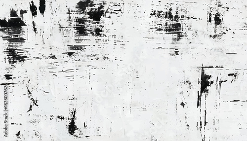 Abstract black and white grunge texture with scratched surface. Grunge distressed texture. Monochrome grunge texture.