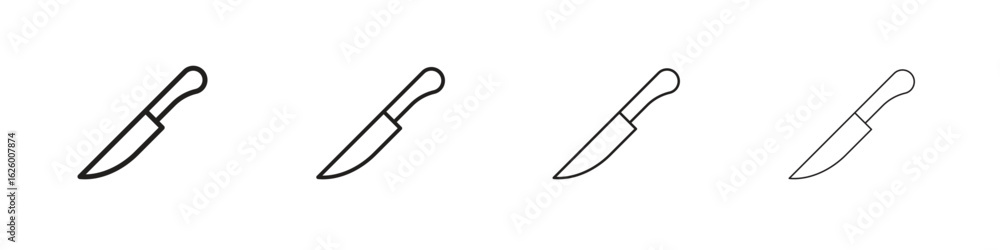 Obraz premium knife icon outline vector pack. Best for web, mobile, ui