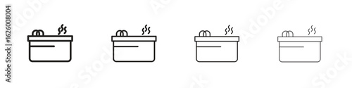 Jacuzzi icon outline vector pack. Best for web, mobile, ui