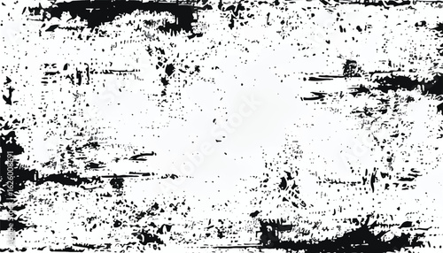 Abstract grunge black and white distressed texture background. Grunge overlay background. Monochrome Texture.