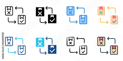 Clearance rack icon set multiple style collection 
