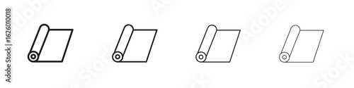 Construction film roll icon outline vector pack. Best for web, mobile, ui