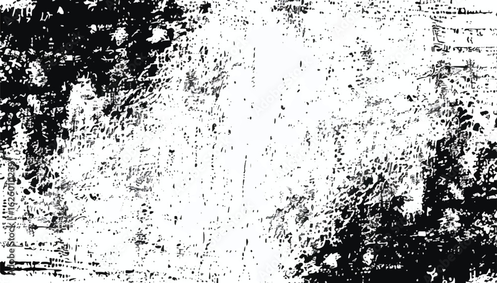 Fototapeta premium Abstract grunge black and white distressed texture background. Grunge overlay background. Monochrome Texture.