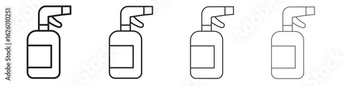 Cleaning spray icon outline vector pack. Best for web, mobile, ui