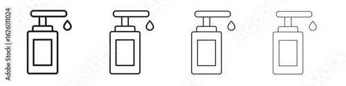 Body Soap icon outline vector pack. Best for web, mobile, ui