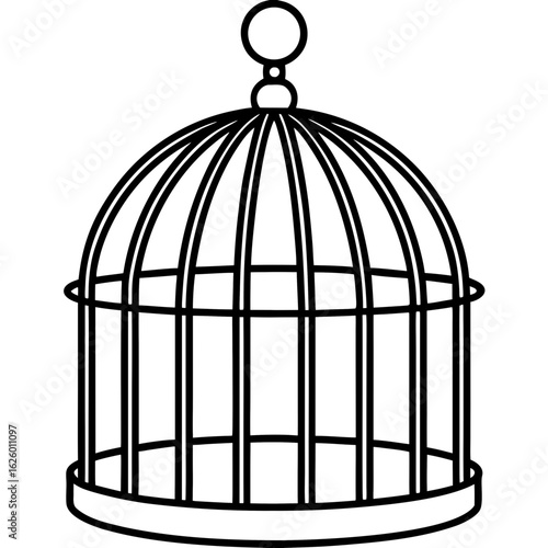 Bird Cage with Bird