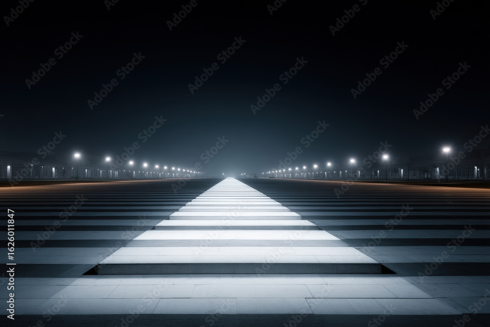 Fototapeta premium light trails on the road