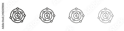 Antioxidant icon outline vector pack. Best for web, mobile, ui