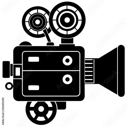 Vintage film camera silhouette vintage camera movie camera