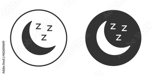 Zzz icon flat. Illustration isolated vector sign symbol