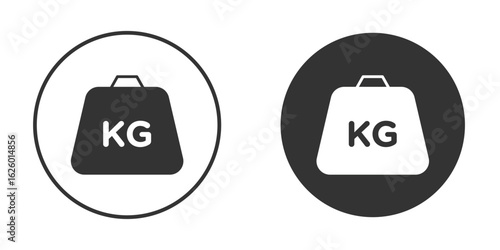 Weight icon flat. Illustration isolated vector sign symbol