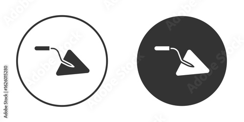 Trowel icon flat. Illustration isolated vector sign symbol