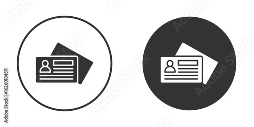 Personal documents icon flat. Illustration isolated vector sign symbol