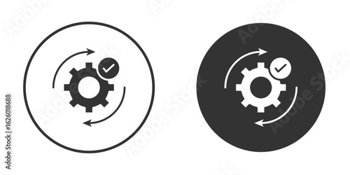 Optimization icon flat. Illustration isolated vector sign symbol