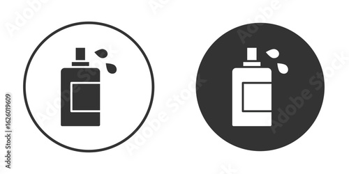 Liquid soap bottle icon flat. Illustration isolated vector sign symbol