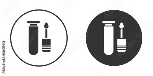 Lip gloss icon flat. Illustration isolated vector sign symbol