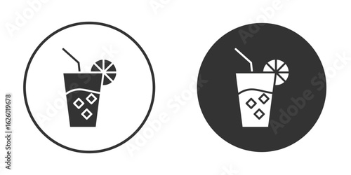 Lemonade icon flat. Illustration isolated vector sign symbol