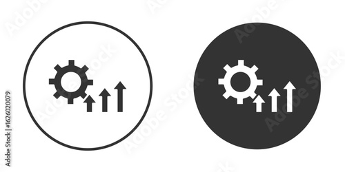 Improvement icon flat. Illustration isolated vector sign symbol