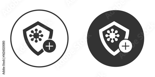 Immunity icon flat. Illustration isolated vector sign symbol
