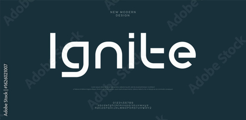 Ignite modern stylish typography letter logo design