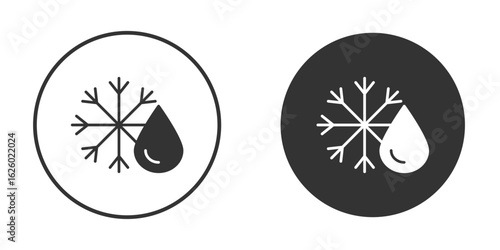 Defrost icon flat. Illustration isolated vector sign symbol