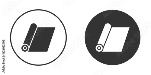 Construction film roll icon flat. Illustration isolated vector sign symbol