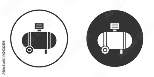 Compressor icon flat. Illustration isolated vector sign symbol