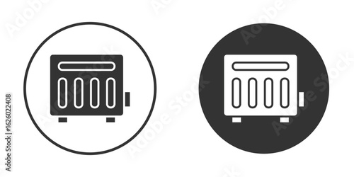 Conditioner heater icon flat. Illustration isolated vector sign symbol