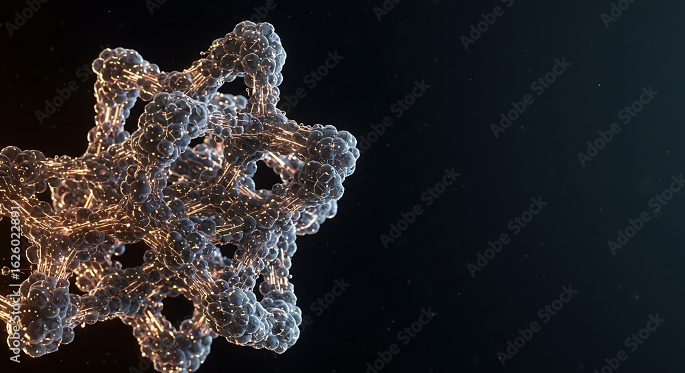 Obraz premium Abstract Structure with Spheres