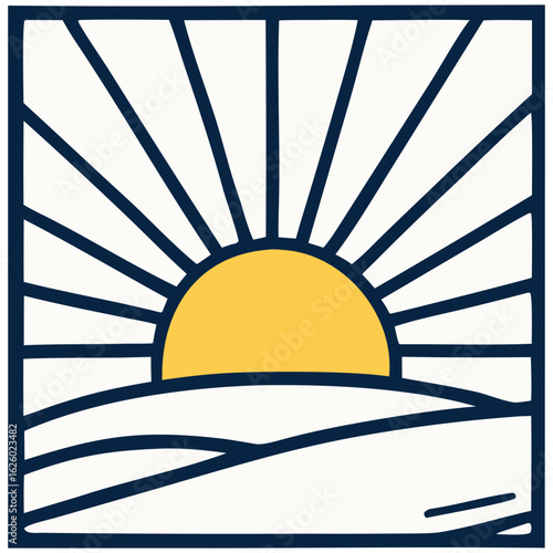 Thanks for sharing the image! It looks like a collection of stylized sun-and-wave logos—curved lines representing waves and hills beneath a rising or setting sun. The first row shows sunrise and moon 