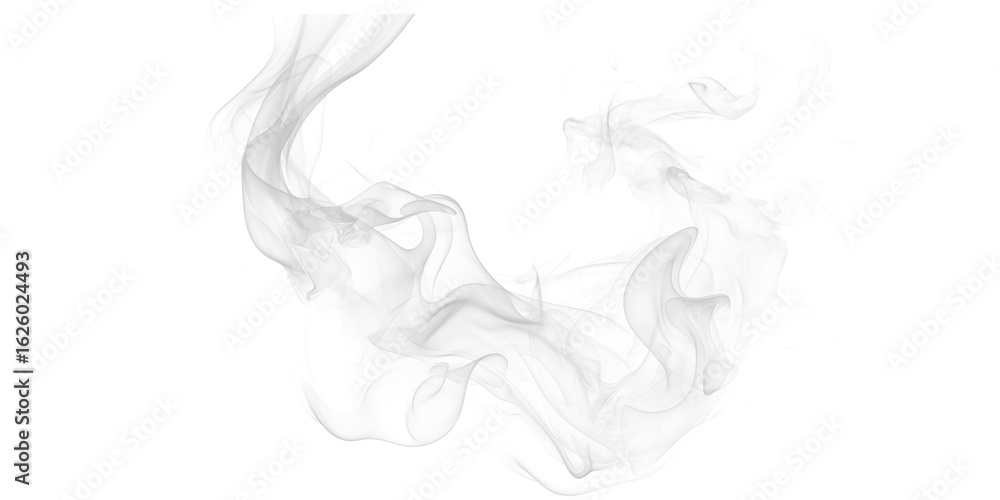 Fototapeta premium A pixelated rendering of smoke or fog against a black background with varying shades of gray present