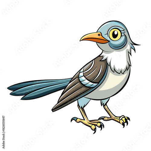 vector illustration of a cartoon bird