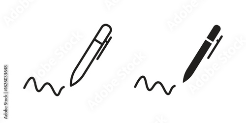 Write icon sign symbol and flat style for app, web and digital design.