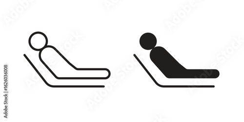 Resting icon sign symbol and flat style for app, web and digital design.
